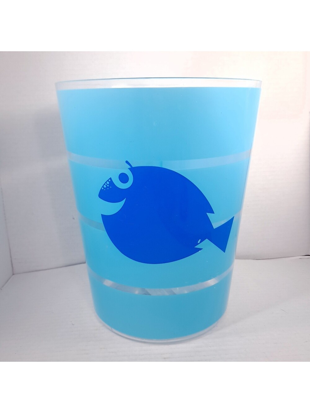 Finding Nemo Dory bathroom trash can waste basket bin kids blue fish Disney